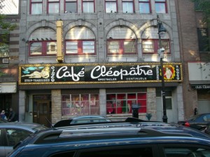 Montreal's historical Café Cléopâtre. Flickr user thehoneybunny, held under a Creative Commons Attribution-NonCommercial-NoDerivatives license.